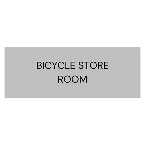 Bicycle Store Room - Silver 400mm (W) x 150mm