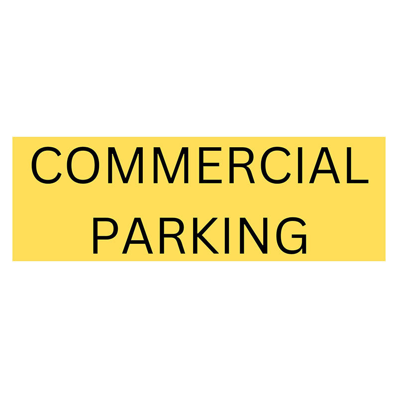 Commercial Parking sign - Yellow