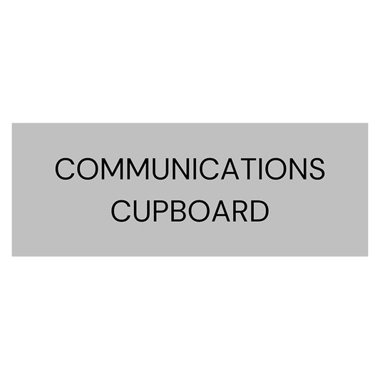 Communication Cupboard Sign