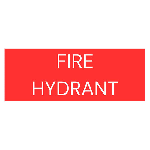Fire Hydrant Sign - 400 W x 150
