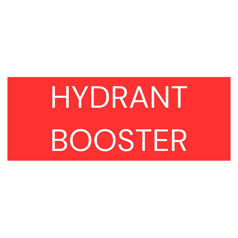 Hydrant booster fire safety sign