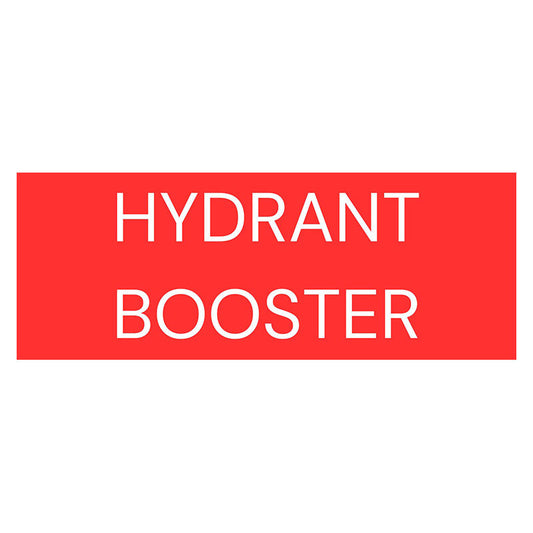Hydrant booster fire safety sign