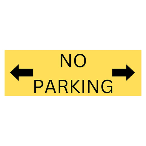 NO Parking - Yellow 600 x 200