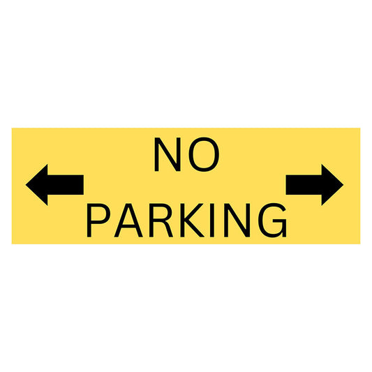 NO Parking - Yellow