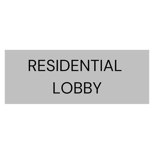 Residential Lobby sign 400 W x 150