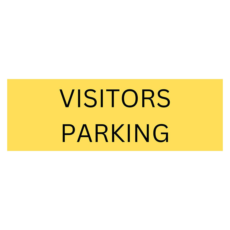 Visitors Parking sign