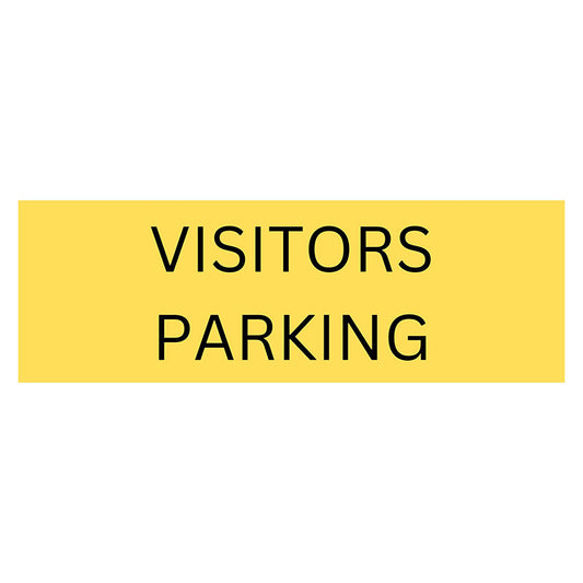 Visitors Parking sign