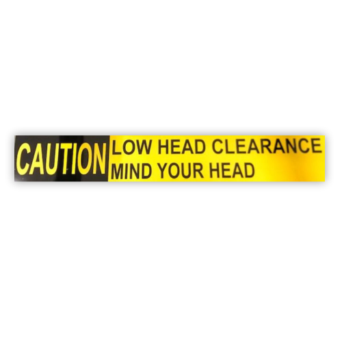 low-head-thin caution signs